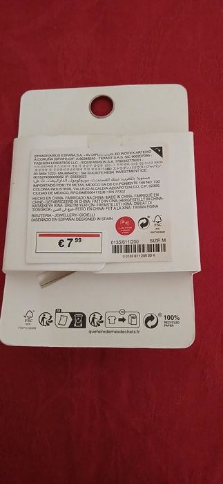 Brincos Stradivarius,  edição limitada