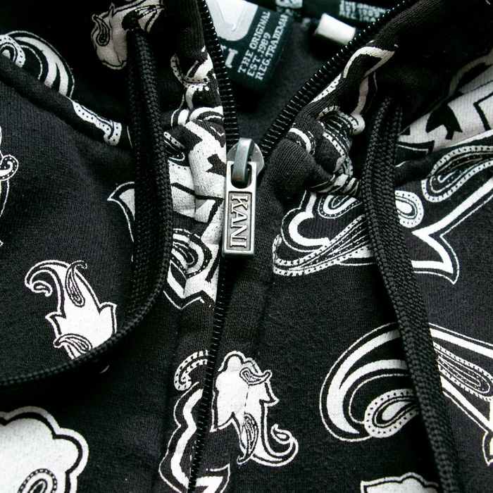 Karl Kani monogram y2k bluza rozpinana M fullzip