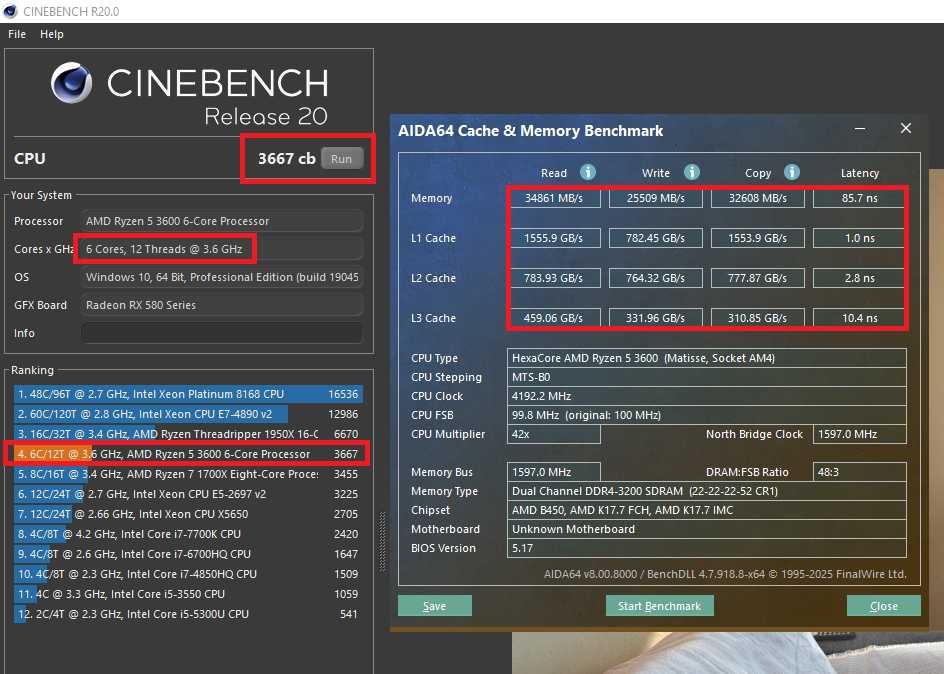 Ігровий ПК Ryzen 5 3600 RX 580 8GB 16 DDR4 6/12 Ядер AM4 B450 SSD+HDD