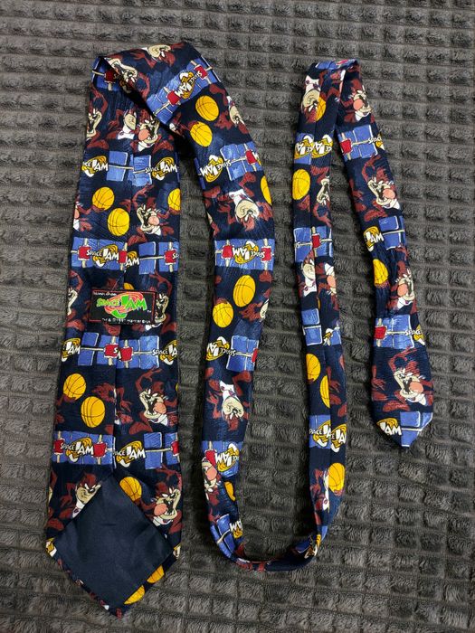 Krawat Space Jam kosmiczny mecz 155cm retro vintage 1997 rok