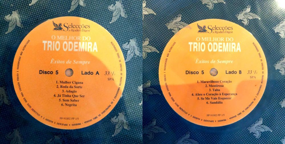 LP Colectânea "O melhor do Trio Odemira"