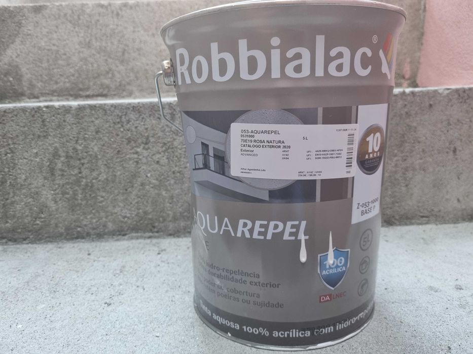 Tinta exterior robialac aquarepel 5L rosa natura