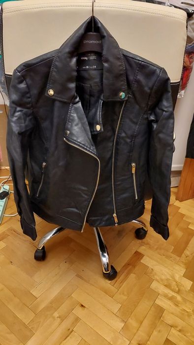 Kurtka skórzana czarna
