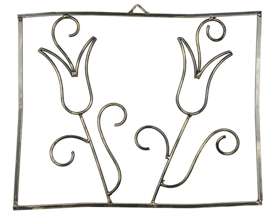 PIĘKNE OBRAZY obraz kwiaty TULIPAN z metalu