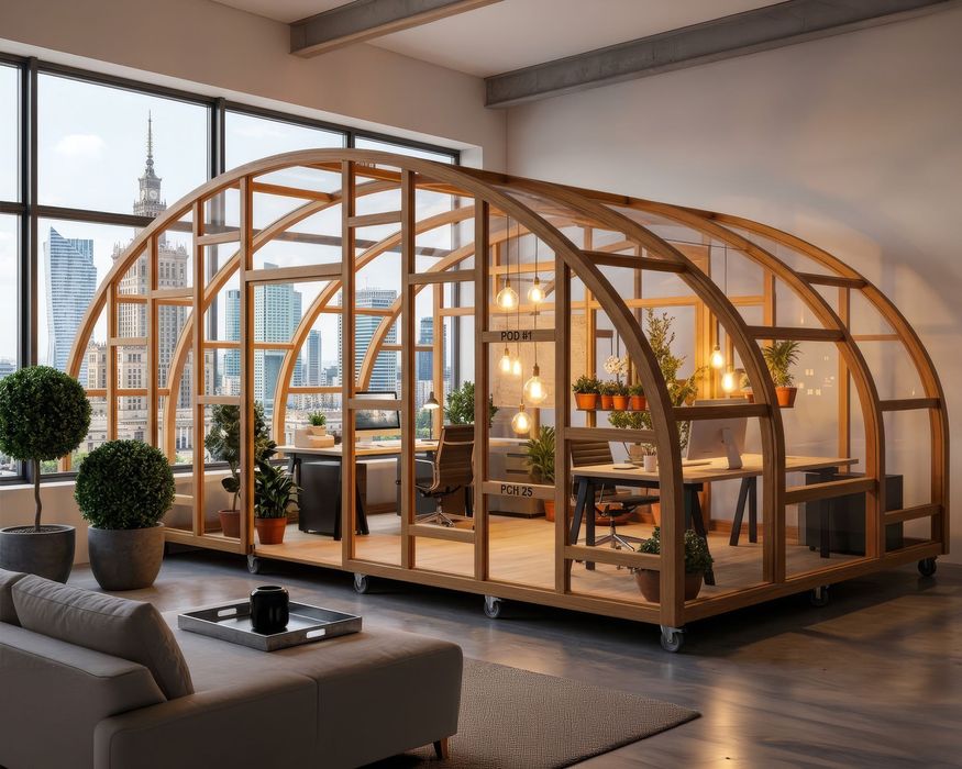 Łuk drewniany samonośny 720x300 konstrukcja drewniana, zadaszenie, domek modułowy, pergola, sauna, glamping, element konstrukcyjny | X-Tent