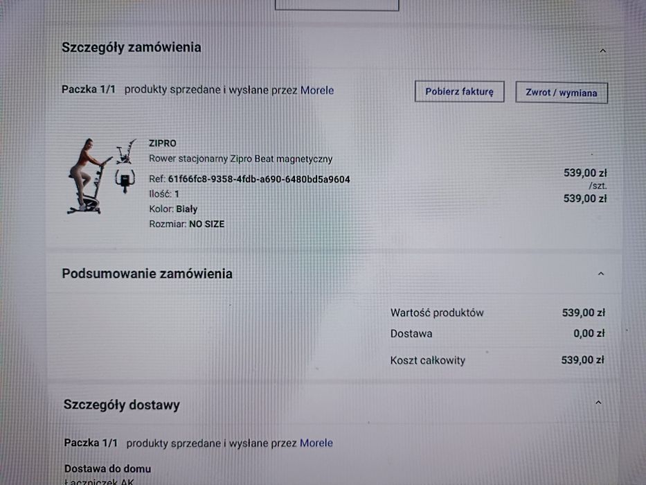 Rower stacjonarny Zipro Beat magnetyczny