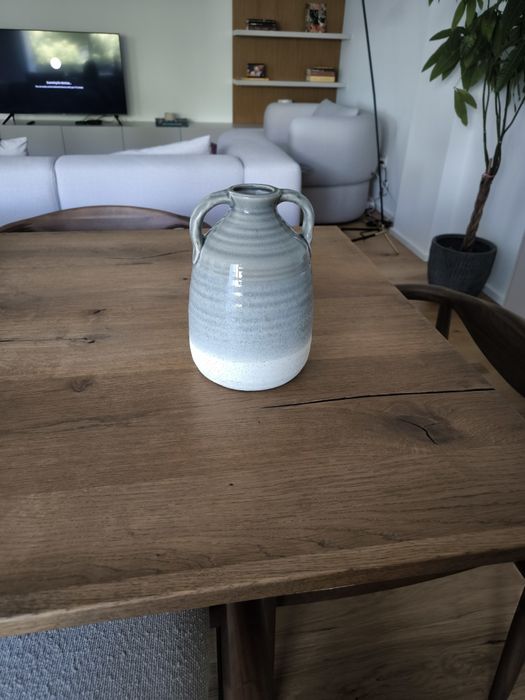 Jarra azul clara e branca Banak Importa