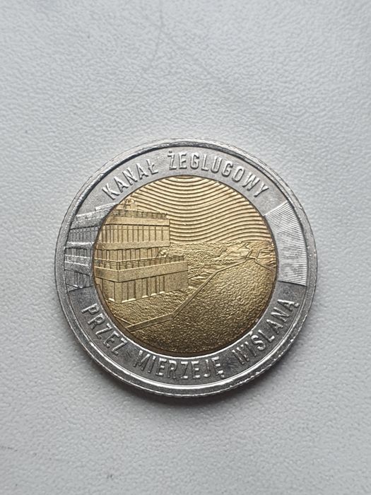 5zł klasztor pobenedyktyński i kanał żeglugowy