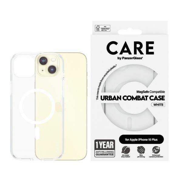 Etui CARE by PanzerGlass Flagship Urban Combat Case iPhone 15 Plus 6,7 MagSafe biały/white 1419