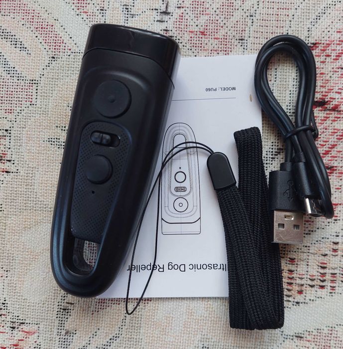 Ultrasonic PU-60 Відлякувач собак отпугиватель собак с фонариком LED-2