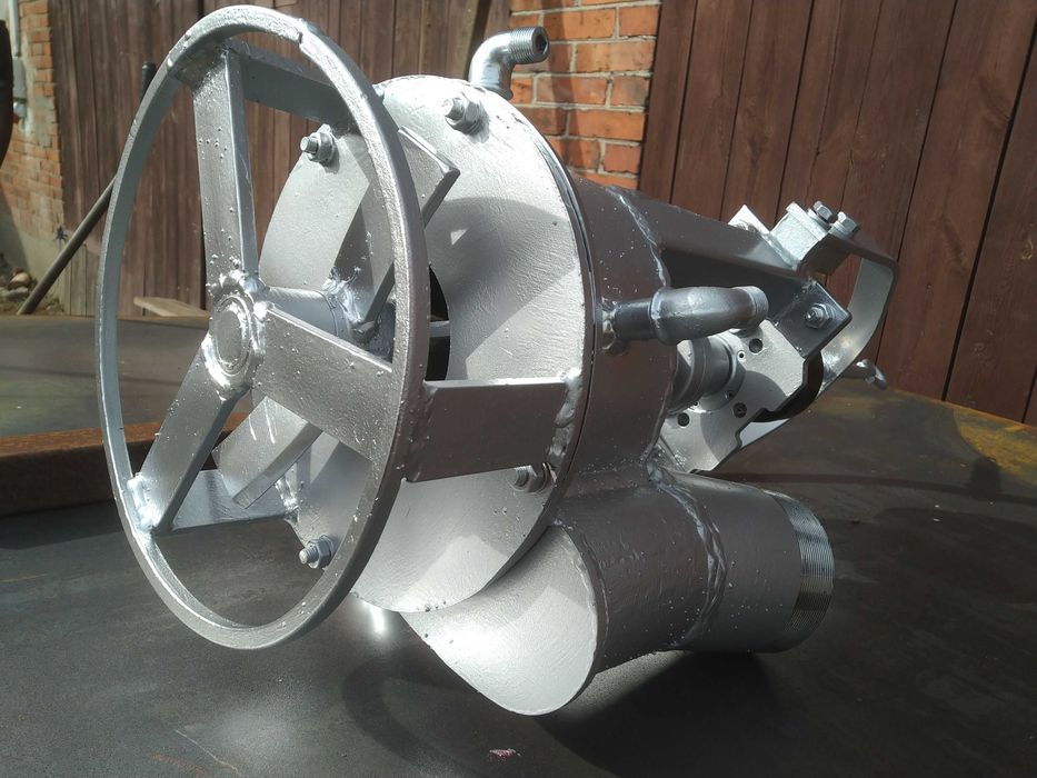 NOWA pompa zatapialna z rozdrabniaczem na silnik hydrauliczny 7kW staw