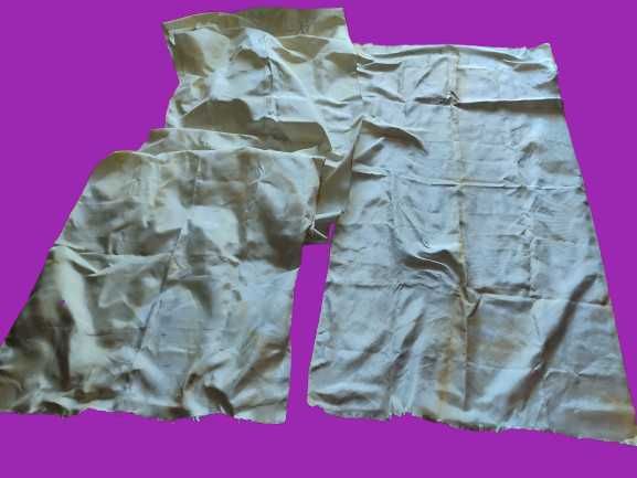 Тяжёлая техническая ткань, 2 отреза, синтетика с блеском