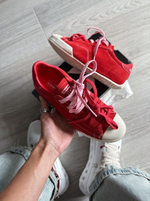 Кросівки Converse Chuck Taylor LO Red premium | Кроссовки жіночі
