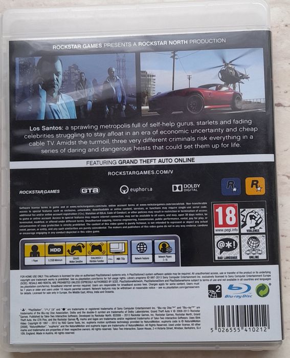 Gra Grand Theft Auto  PS3