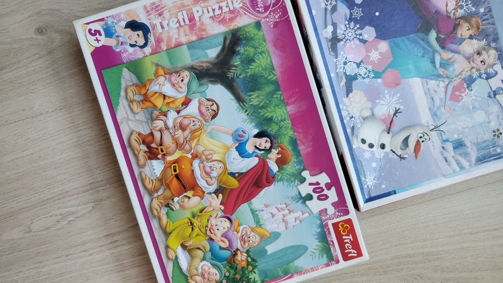Пазлы набор лот Анна и Эльза Белоснежка спящая красавица Дисней Disney