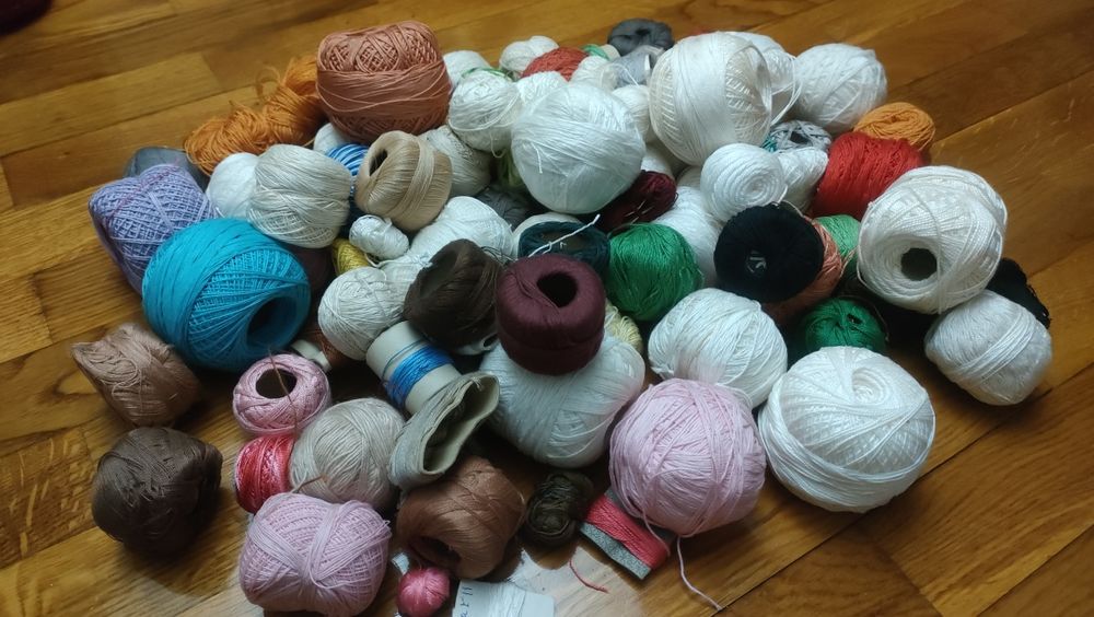 Agulhas crochê linhas malhas