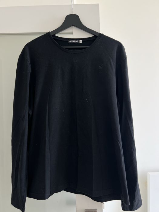 Czarny longsleeve GFFERRÉ XXL – 100% bawełna
