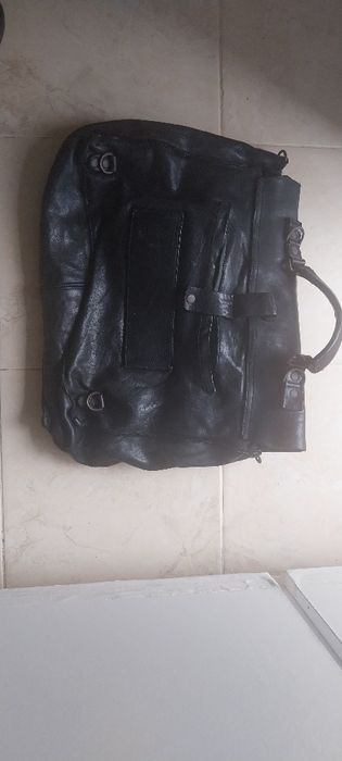 Mala em pele , preta marca Maledetti Toscany