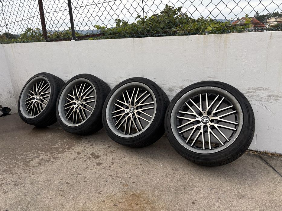 Jantes Alutec 18 5x100 originais com aba e pneus