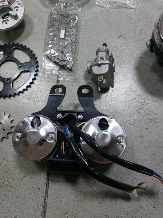 Комплект цепь и звезды для мото дельта альфа