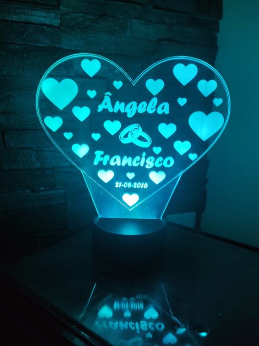 Candeeiros led / placas personalizadas