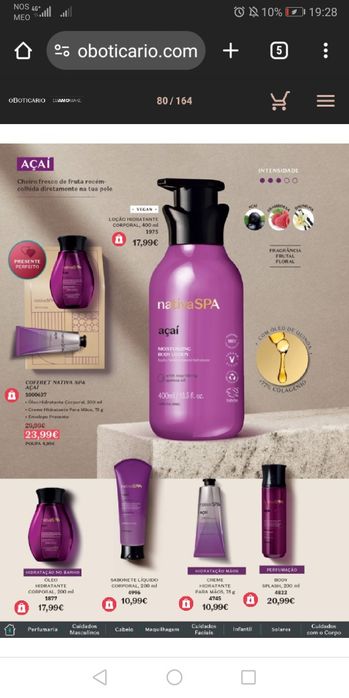 Diversos produtos boticário 15%off