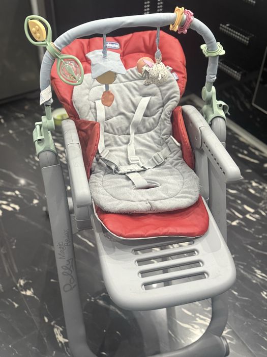 Стульчик для кормления chicco polly magic 3 в 1