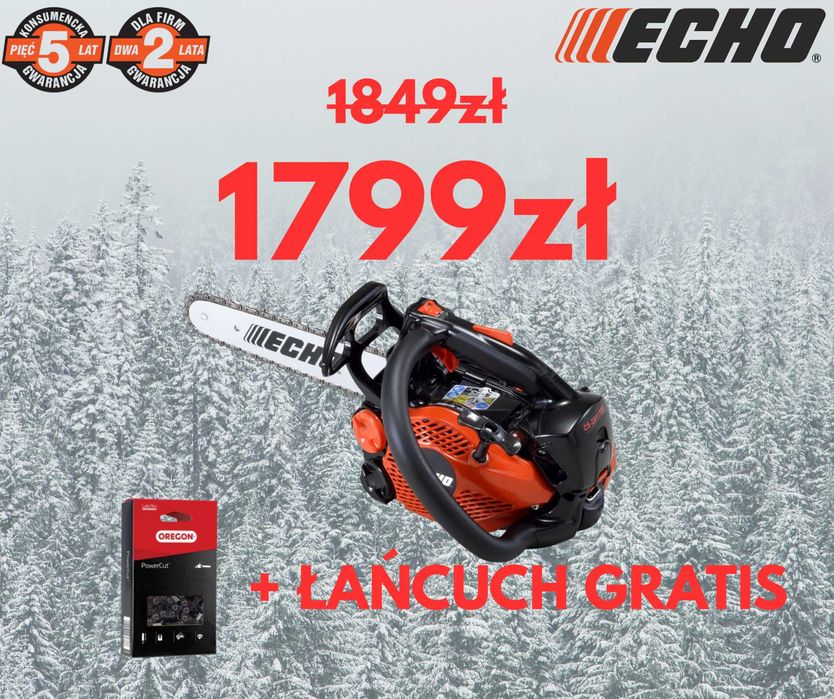 Spalinowa pilarka łańcuchowa ECHO CS-2511TES Japońska Łańcuch Gratis