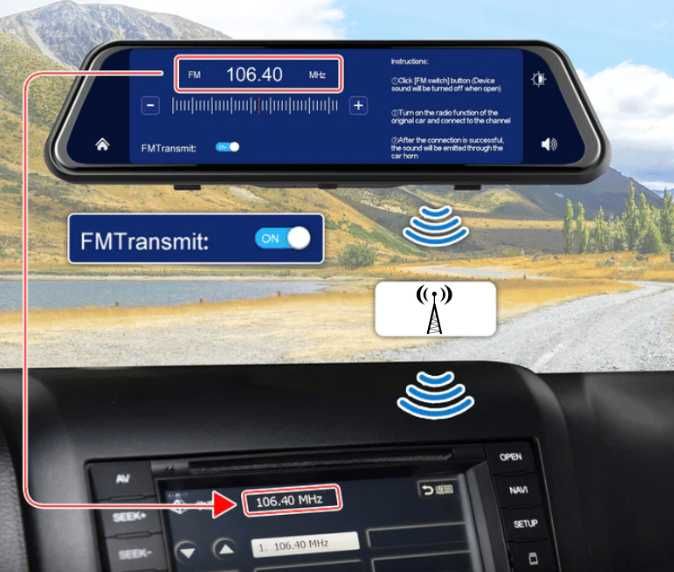 lusterko samochodowe android full hd 4k kamera cofania super jakość