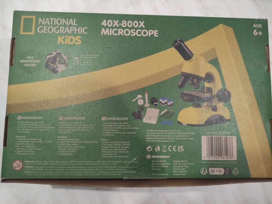 Мікроскоп National Geographic Biolux 40x-800x