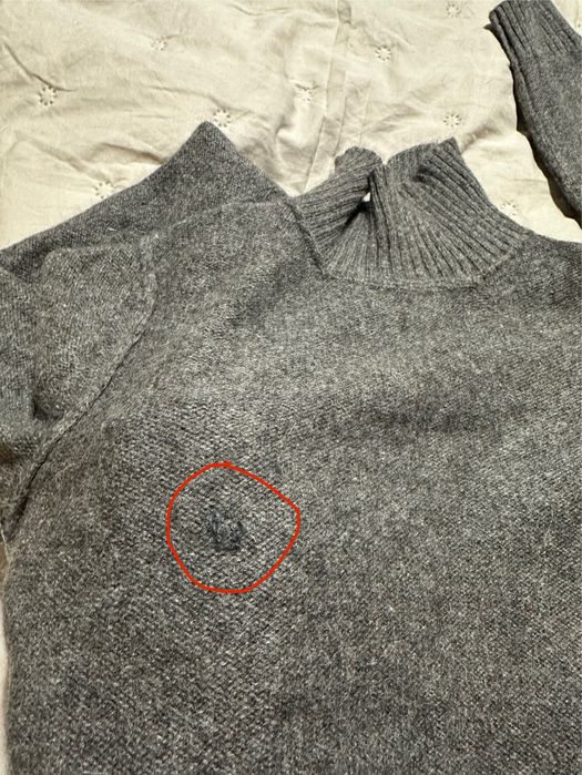 Светр Weekend Max Mara темно сірий шерсть