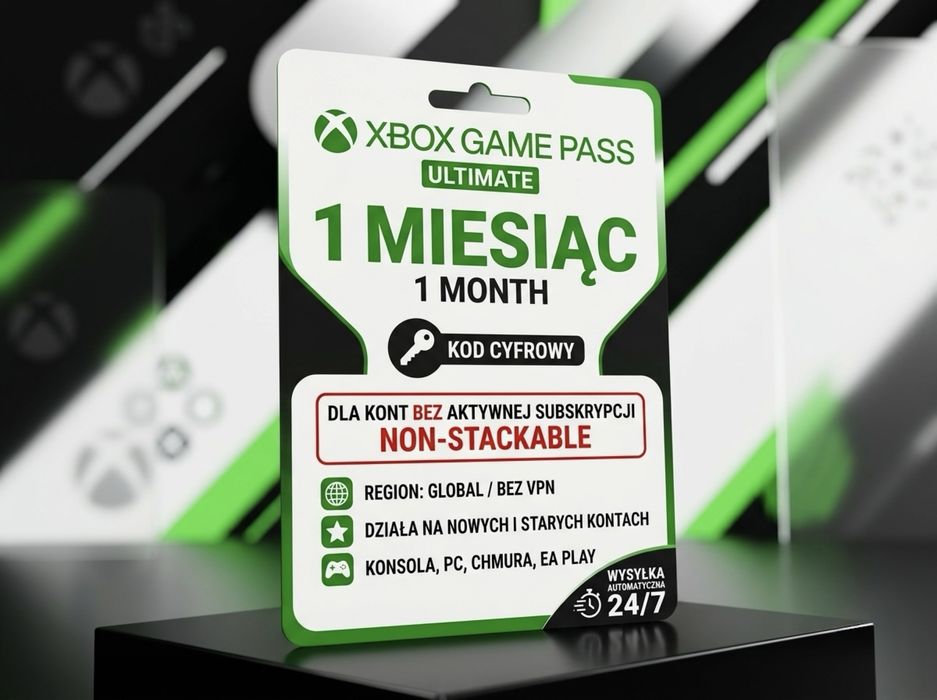 KOD Xbox Game Pass Ultimate 1 Miesiąc GLOBAL (Nowe i Stare konta)