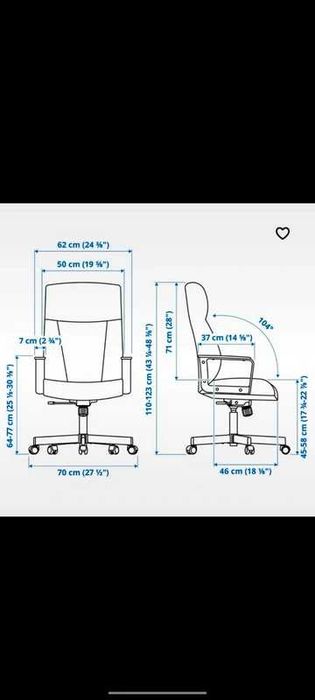 Cadeia Escritório Ikea