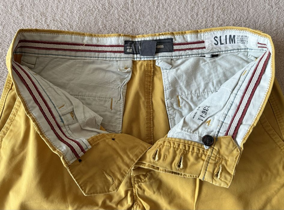 spodnie chino H&M roz. 31 slim styl klasyka moda komfort