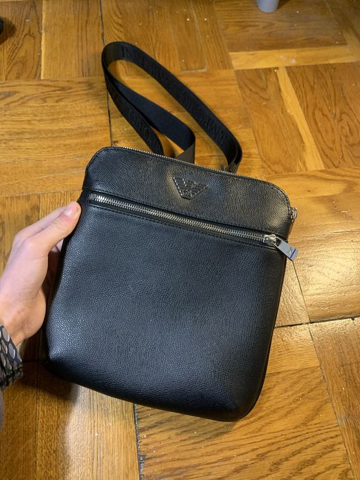 Чоловіча шкіряна сумка Emporio armani