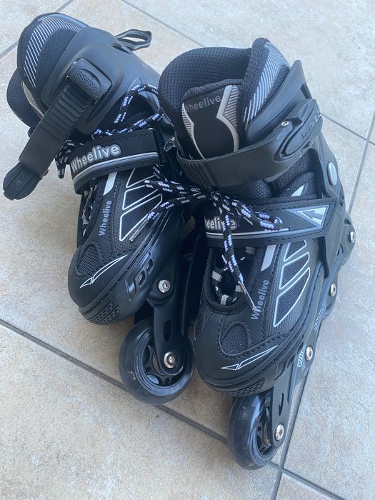 Patins em linha com luzes nas rodas, NOVOS
