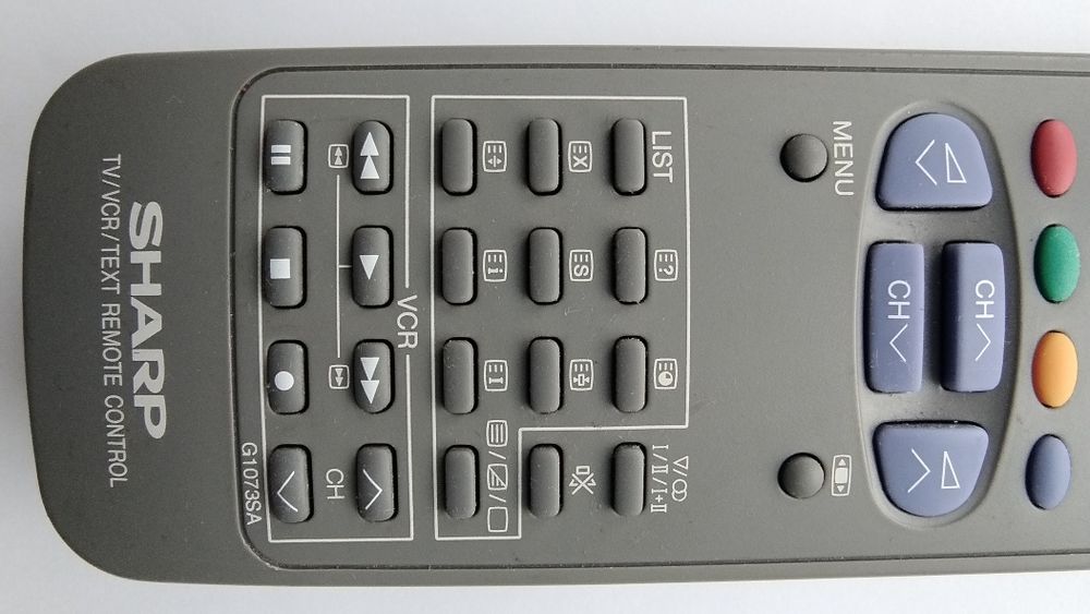 Pilot SHARP TV/VCR/TEXT Remote Control
