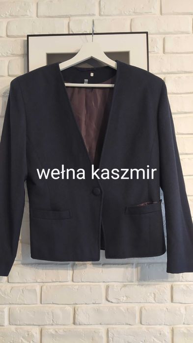 Żakiet jesień kaszmir wełna