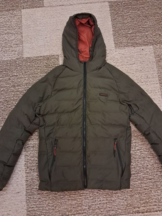 Пуховик maraton, L, Л. тёплый, тёмно-зелёный
