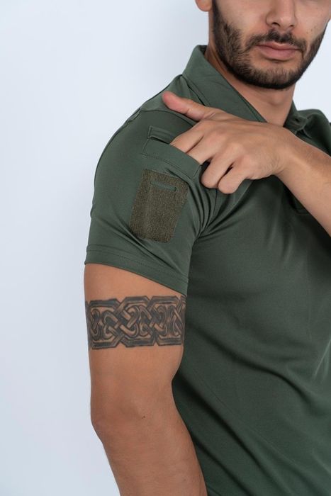 Футболка військова Пoлo Combat Tactikal хакі XL - 3XL