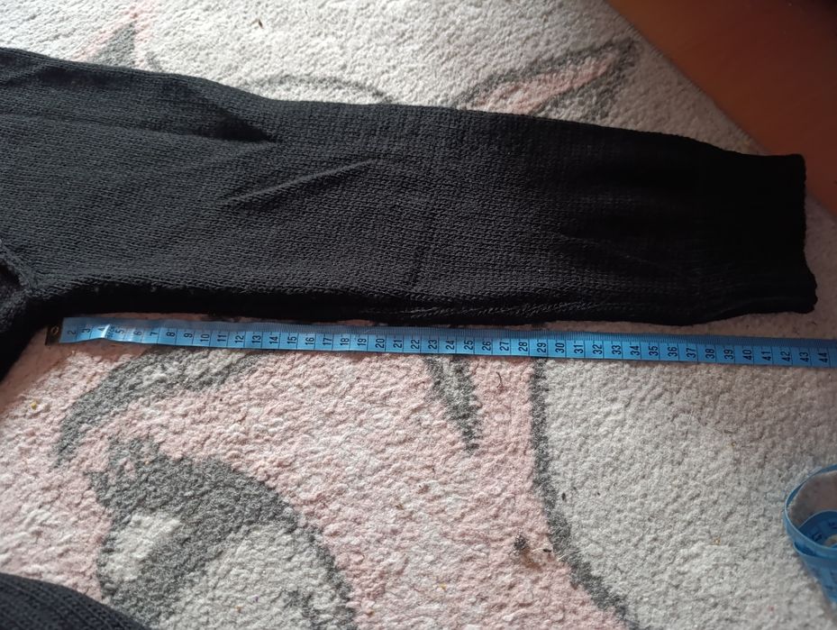 Sweter, tunika, sukienka czarna z kapturem, M/L/XL
