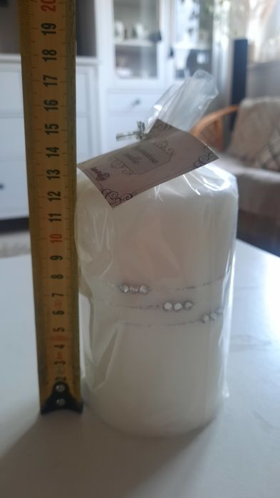 Świece glamur walec