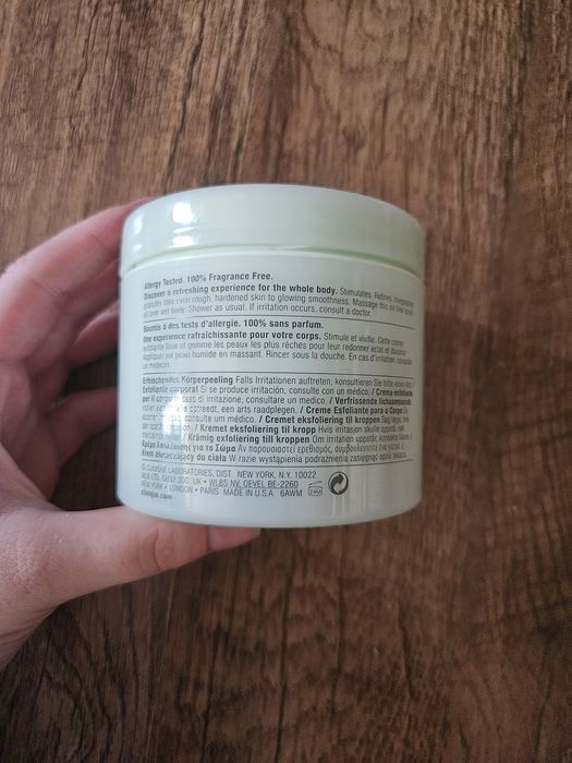 Clinique body exfoliating creme