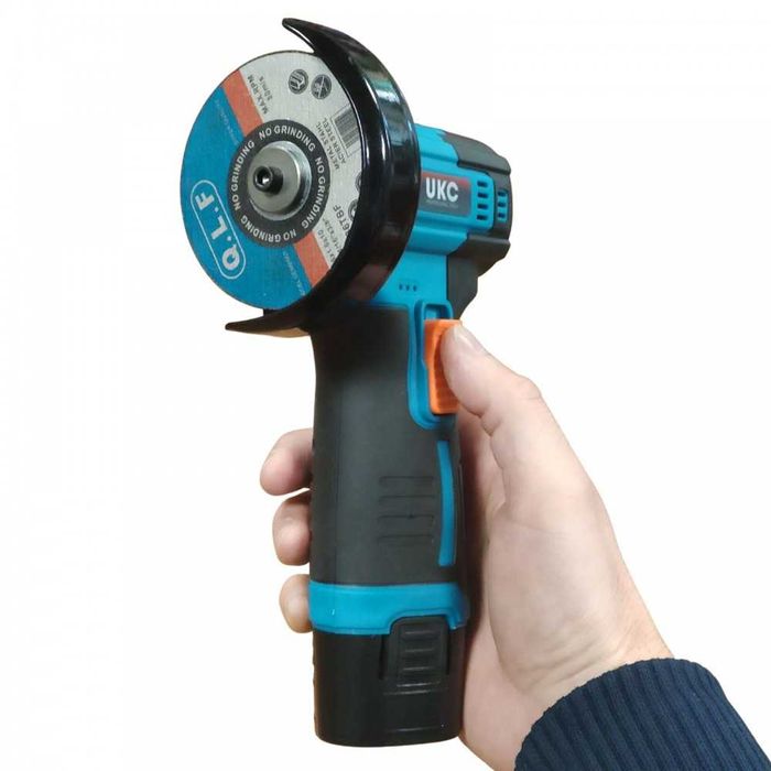 Акумуляторна болгарка в валізі, 2 акумулятори, UKC-153-7 Міні болгарка