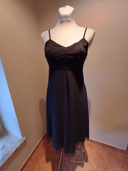 wieczorowa sukienka na ramiączkach, Vila Clothes, r. M, stan bdb