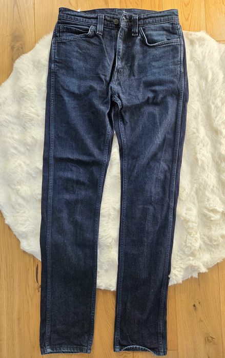 Levi's 505 jeansy męskie W30 L34 S M ciemne granatowe proste Casual