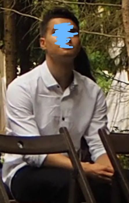 Koszula, biała, długi rękaw,Slim Fit,czarne guziki,170 rozm S