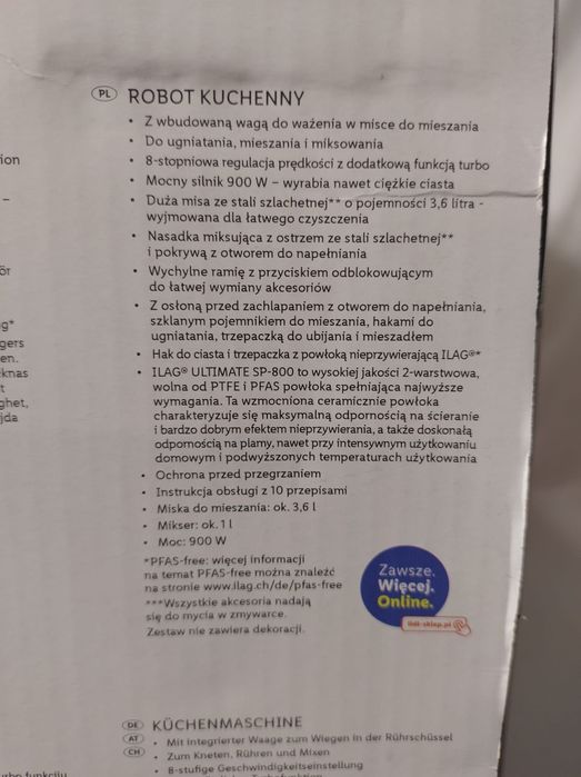 Planetarny robot kuchenny z wbudowaną wagą i blenderem 900W  SilverCre