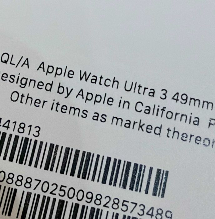 Apple Watch Ultra 3 49mm Titânio Natural GPS + Cellular, caixa completa + 2 braceletes