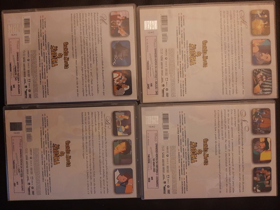 Galileu Marie Curie leonardo da vinci Benjamin Franklin